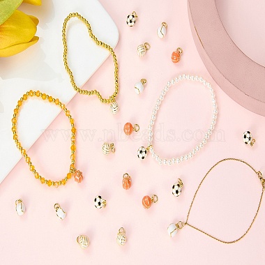 5Pcs Brass Enamel Pendants(KK-SZ0002-73C)-8