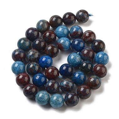 Natural Blue Opal Beads Strands(G-H045-A02-8MM-02)-5