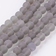 Natural Grey Agate Bead Strands(X-G-H055-8mm)-1