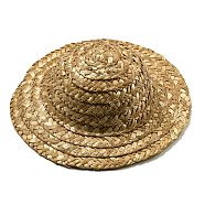 Mini Straw Hat, Doll Knitting Hat, Woven Cap DIY Craft Christmas Costume Accessory, Peru, 178x74mm(DIY-B074-02)