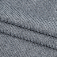 Corduroy Kintted Rib Fabric, for Clothing Accessories, Dark Gray, 156x0.05cm(DIY-WH0002-68C)