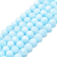 Natural Hemimorphite Beads Strands, Round, 8mm, Hole: 0.8mm, about 48~52pcs/strand, 15.35''~16.54''(39~42cm)(G-K245-A14-04)