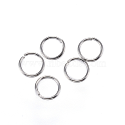 Tarnish Resistant 304 Stainless Steel Jump Rings, Open Jump Rings, Stainless Steel Color, 5x0.6mm, 22 Gauge, Inner Diameter: 3.8mm(STAS-E147-37P-5mm)