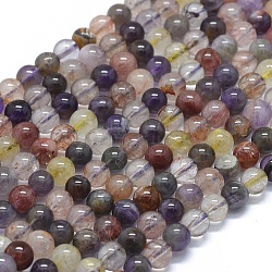 Natural Auralite 23 Beads Strands, Round, 6mm, Hole: 0.8mm, about 62pcs/Strand, 15.75 inch(40cm)(G-D0013-69A)