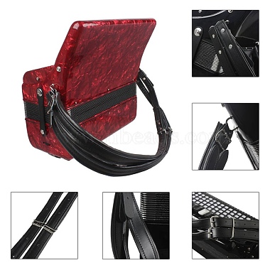 PU Leather Accordion Shoulder Harness Straps(FIND-WH0052-84B)-6