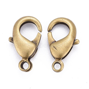 Antique Bronze Brass Lobster Claw Clasps(X-KK-902-AB-NF)-3