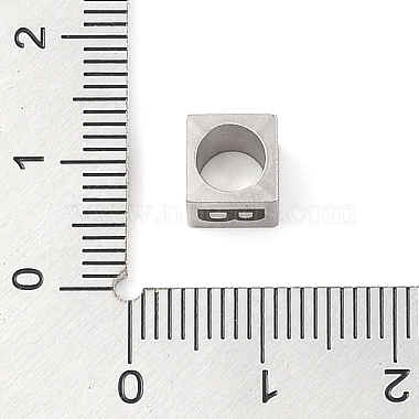 perles européennes en acier inoxydable résistantes au ternissement 201(STAS-M058-01B-P)-3