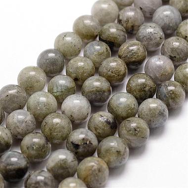 8mm Olive Round Labradorite Beads