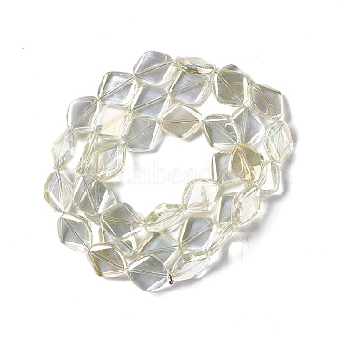 Chapelets de perles en verre galvanoplastique(EGLA-L032-FR04)-3