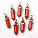 Natural Red Jasper Double Terminated Pointed Pendants(X-G-F295-04D)-1