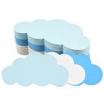 120Pcs Craft Paper, Cloud, Mixed Color, 52x100x0.2mm(AJEW-SP0003-27A)