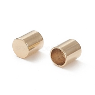 201 Stainless Steel Cord Ends, End Caps, Column, Real 24K Gold Plated, 6x5mm, Inner Diameter: 4mm(STAS-G288-01B-G)