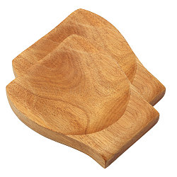 Wooden Spoon Holder, Spatula Ladle Rest, Trapezoid, BurlyWood, 125x110x20mm(AJEW-WH0504-47)