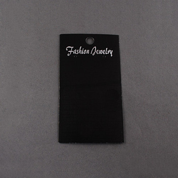 Earring Displays Cards, Black, 90x50mm