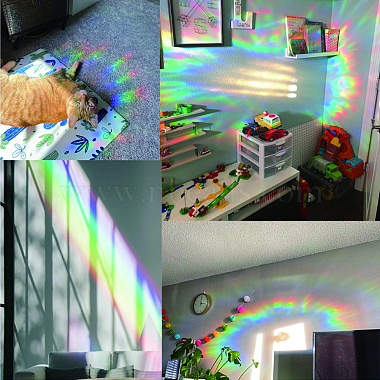 Autocollants adhésifs de film de vitrail de couleur de laser de pvc imperméable de gorgecraft(DIY-WH0256-054)-5