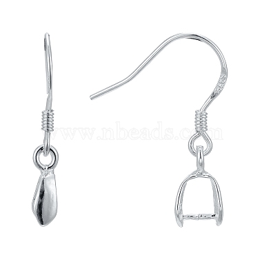 925 Sterling Silver Earring Hooks Findings(STER-I014-28S)-2
