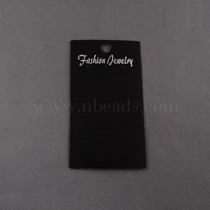 Earring Displays Cards, Black, 90x50mm