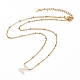 (vente d'usine de fêtes de bijoux) colliers pendentif initial en coquille naturelle(NJEW-JN03298-06)-3