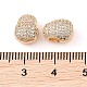 Brass Micro Pave Clear Cubic Zirconia Pendants(KK-Q816-08G)-3