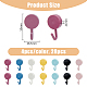 28Pcs 7 Colors Plastic Hook Hangers(AJEW-DC0001-18)-2