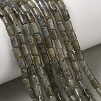Natural Labradorite Beads Strands, Column, 5.5~6.5x4.5mm, Hole: 1.2mm, about 69pcs/strand, 14.96~15.16''(38~38.5cm)(GG-CBAF85B-A01)