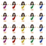 30Pcs 5 Colors Easter PVC Plastic Jesus Display Decoration, for Home Office Decorations, Reiki Energy Gift for Healing, Mixed Color, 34.5x31.5x13.5mm, 6pcs/color(DJEW-YW0001-10)