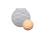 DIY Round Landmine Shape Candle Silicone Molds, for Scented Candle Making, White, 5.6x5.1cm, Inner Diameter: 2.9cm(DIY-F110-09)