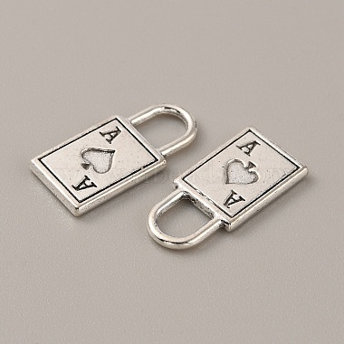 Antique Silver Lock Alloy Pendants