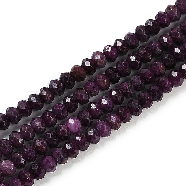 brins de perles de rubis naturels(G-P553-F01-03)-3