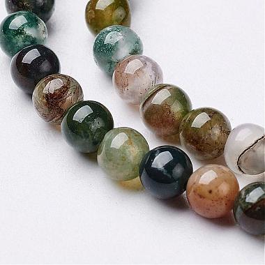 Natural Indian Agate Beads Strands(GSR4mmC002)-2