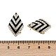 Brass Rhinestone Stud Earrings(EJEW-P301-02G)-3