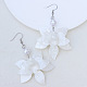 Bohemian Style Petal Patchwork Acrylic Flower Earrings with Water Ripple Design(HF8489-3)-1