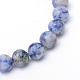 Brins de perles de jaspe tache ronde naturelle tache bleue naturelle(G-R345-6mm-14)-2
