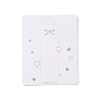 White Rectangle Paper Hair Clip Display Cards(CDIS-F005-18A)