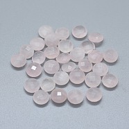 Natural Rose Quartz Beads, No Hole/Undrilled, Flat Round, 7.5~8x3.5~4.5mm(G-F656-20A)