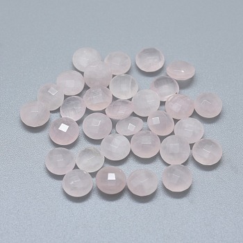 Natural Rose Quartz Beads, No Hole/Undrilled, Flat Round, 7.5~8x3.5~4.5mm