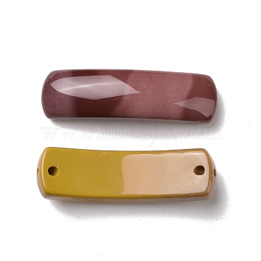 Natural Mookaite Connector Charms(G-D460-02G)-2