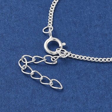 925 серебряные браслеты-цепочки-панцири женские(BJEW-E101-01S-10)-4