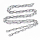 Ion Plating(IP) 304 Stainless Steel Textured Paperclip Chains(CHS-S006-JN954-3)-3