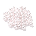 Plastic Imitation Pearl Beads, Round, Lavender, 8x7.5mm, Hole: 1.2mm(FIND-M059-01C-08)