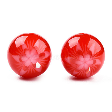 Flower Opaque Resin Beads(RESI-T054-001C)-2