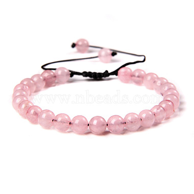 Round Rose Quartz Bracelets