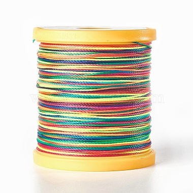 0.65mm Colorful Waxed Polyester Cord Thread & Cord