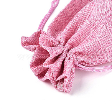 Rectangle Polyester Imitation Burlap Packing Pouches(ABAG-N009-01A-05)-2