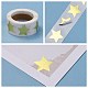 Металлическая фольга в форме звезды бумажные наклейки(X-DIY-E023-03)-4