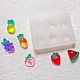 DIY Grape & Pineapple & Peach & Strawberry & Carrot Shape Cabochon Silicone Molds(SIMO-B001-02)-1