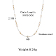 Runde Perlenkette aus Imitationsperlen und Edelstahl für Damen(SZ6704)-5