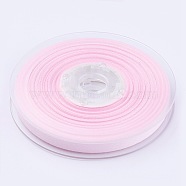 Polycotton(Polyester Cotton) Ribbon, Pearl Pink, 3/8 inch(9mm)(SRIB-J003-009-123)