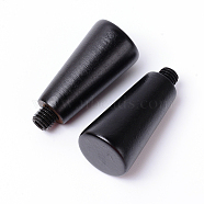 Wood Handle, for Wax Seal Stamp, Wedding Invitations Making, Black, 4.7x2.15cm, Inner Diameter: 0.4cm(FIND-WH0067-35A)