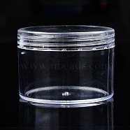 Column Polystyrene Bead Storage Container, for Jewelry Beads Small Accessories, Clear, 5.95x4.2cm, Inner Diameter: 5.3cm(CON-N011-025-1)